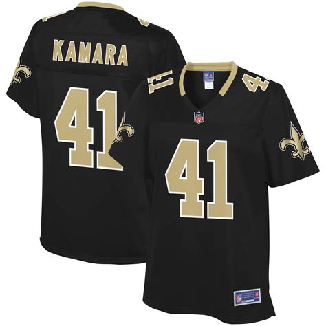 Women's NFL Pro Line Alvin Kamara Black New Orleans Saints Team Color Player Jersey