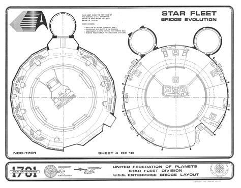 U.S.S. Enterprise 1701 Bridge Blueprints