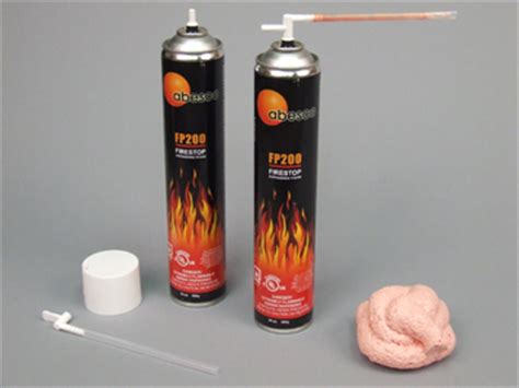 FP200 Fire Rated Expanding Foam | Abesco USA | Fire Rated polyurethane expanding foam | Prevent ...