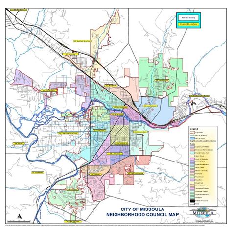 Missoula Neighborhoods Map