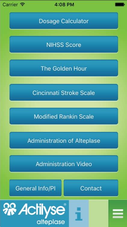 Actilyse Dosage Calculator by Boehringer Ingelheim Pharma GmbH & Co.KG