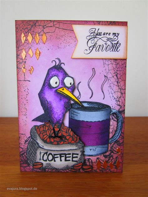 Eva Jura Design: CRAZY BIRD LOVES COFFEE