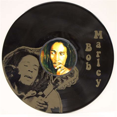 Bob Marley #3 Black Vinyl Lp Etched W/ Artists Image Limited Edition ...