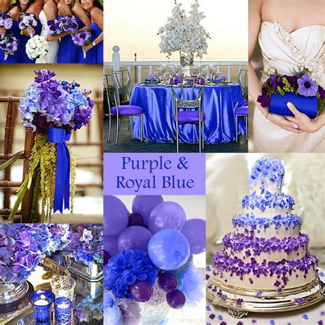 Purple and Royal Blue Wedding | Purple wedding theme, Wedding colors ...