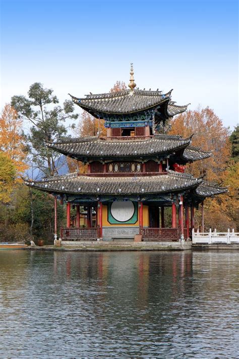 Chinese Pagoda stock image. Image of style, heilongtan - 26238487