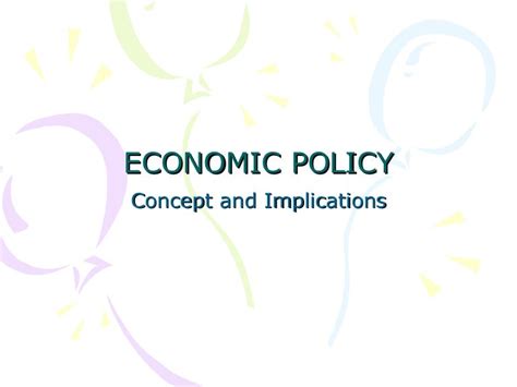 Economic policy