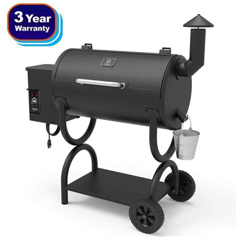 Z GRILLS Wood Pellet BBQ Grill and Smoker with Digital Temperature Controls Roast, Sear, Bake ...