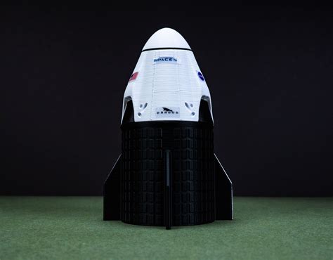 DRAGON 2 Plastic Basic Model Spacex NASA Crew Dragon - Etsy