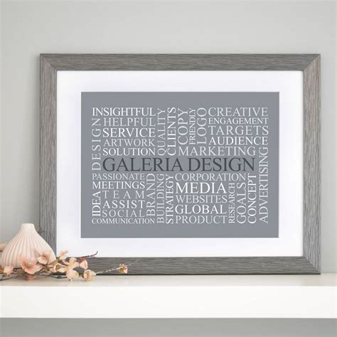 Personalised Corporate Business Word Art Print By Cherry Pete