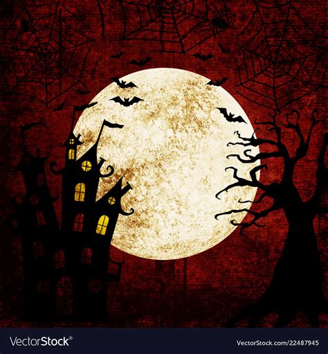 Halloween bloody red background Royalty Free Vector Image