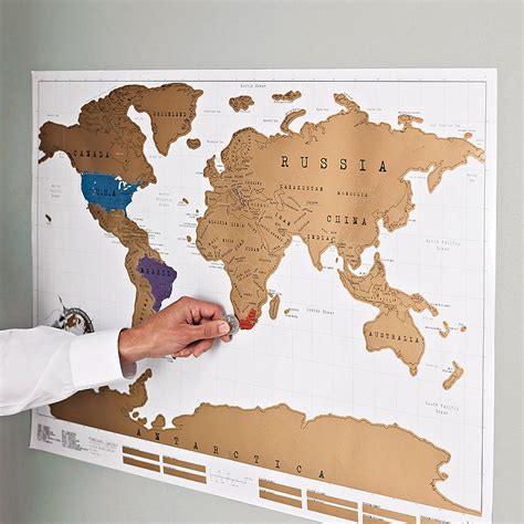 Scratch Off® 'Push Pin' World Map Bundle By Luckies