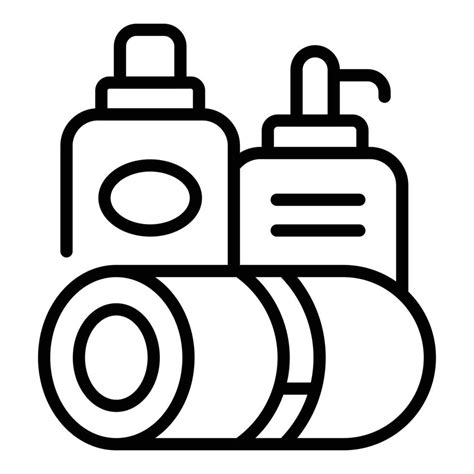 Dog spa shampoo icon outline vector. Pet bath 15012369 Vector Art at ...