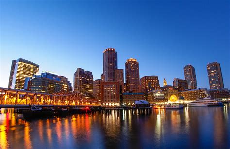 Boston Harbor at Night by Steinway Wu - Photo 21921307 / 500px