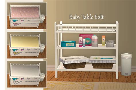 Mod The Sims - Sanitation Station Baby Changing Table II | Baby changing table, Changing table ...