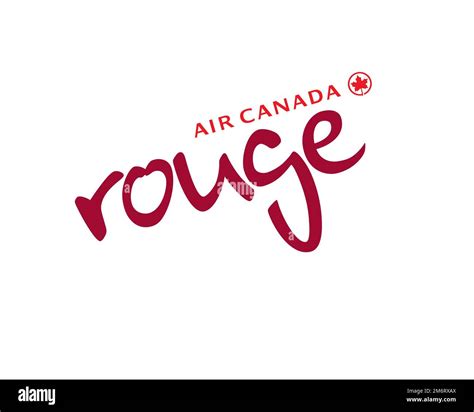 Air Canada Rouge, Rotated Logo, White Background Stock Photo - Alamy