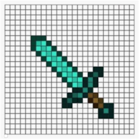 Minecraft diamond sword – Artofit