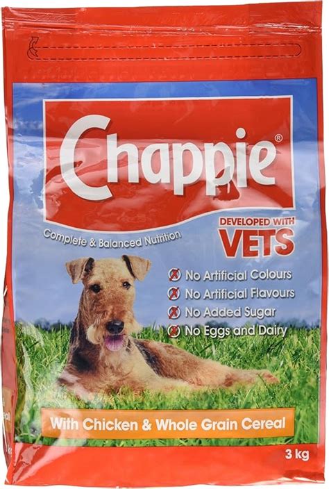 Chappie Dry Dog Food - Complete and Balanced Nutrition with Chicken and ...