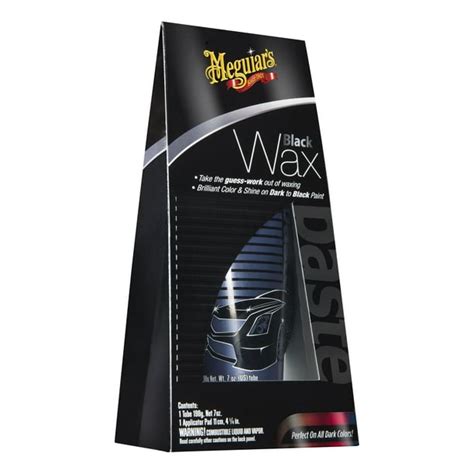 Meguiar's Black Wax - Black Car Wax Creates Deep Reflections and Gloss ...