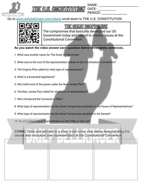 The Great Compromise Worksheet | Mysite