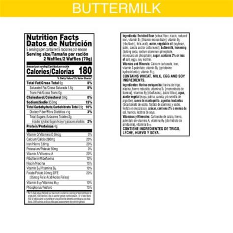 Kellogg's® Eggo® Buttermilk Frozen Waffles, 10 ct / 1.23 oz - Fred Meyer