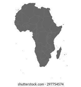 Africa Political Map Stock Vector (Royalty Free) 297754574 | Shutterstock