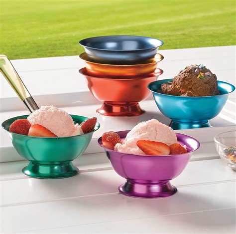 Ice Cream Bowls, 6-Pc. Set | Ice cream bowl, Dessert bowls, Ice cream ...