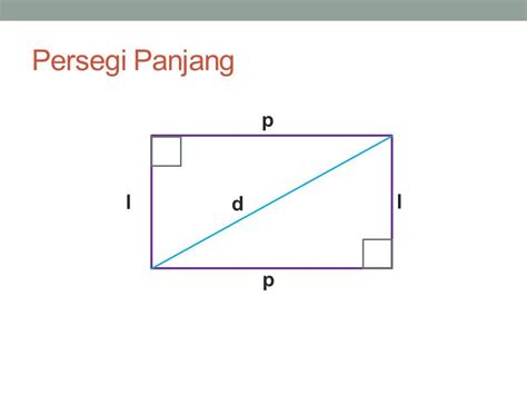 Cara Menghitung Diagonal Persegi Panjang