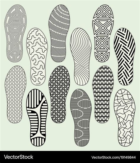 Shoe soles Royalty Free Vector Image - VectorStock