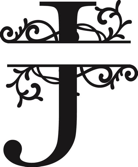 Monogram Letter J