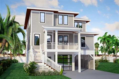 Contemporary Beach House Floor Plans - floorplans.click