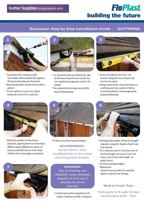 PVC Gutter Installation PDF | Instructional Guide On How To Install & Maintain PVC Guttering