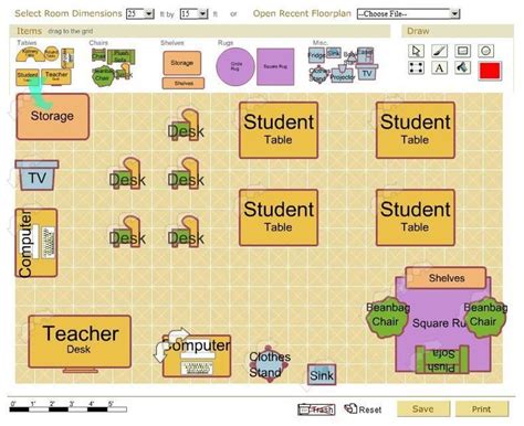 FREE CLASSROOM ARCHITECT TOOL~ Design your classroom layout, save, and ...