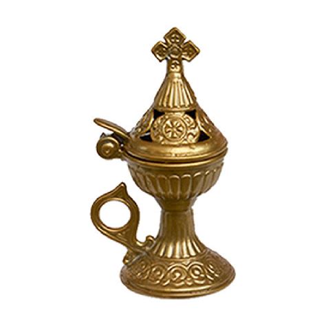 Greek Orthodox Thymiato (Incense Burner) Gold - Greek Variety Store