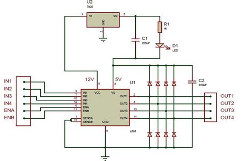 L298n Dual H Bridge Circuit Diagram - Circuit Diagram