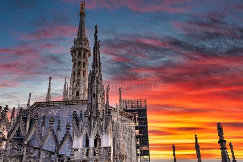 Milan Cathedral, Duomo Di in Milano, Italy, Stock Photo - Image of attraction, cityscape: 244638524