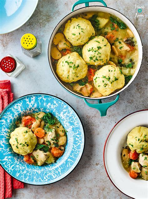 Herby Chicken Stew with Dumplings - Pinch Of Nom