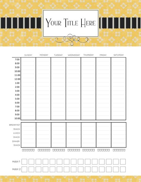FREE Printable Hourly Planner - Daily, Weekly or Monthly