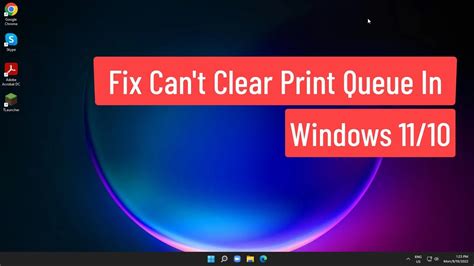 Fix Can't Clear Print Queue Windows 11/10 - YouTube