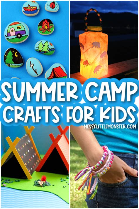 30 Best Summer Camp Crafts for Kids - Messy Little Monster