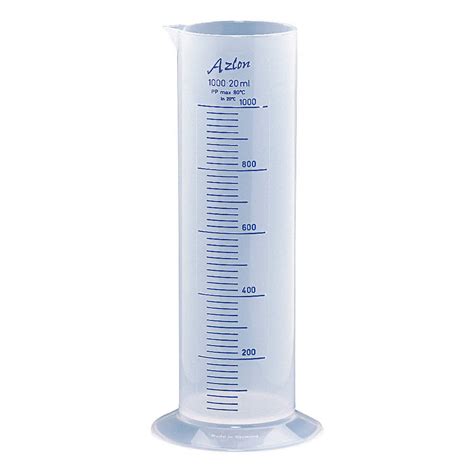 DYNALON 537835-1000 Graduated Cylinder,1000mL,20mL Grads,PP | eBay