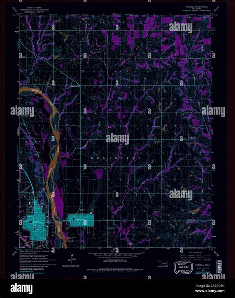 Purcell oklahoma map hi-res stock photography and images - Alamy