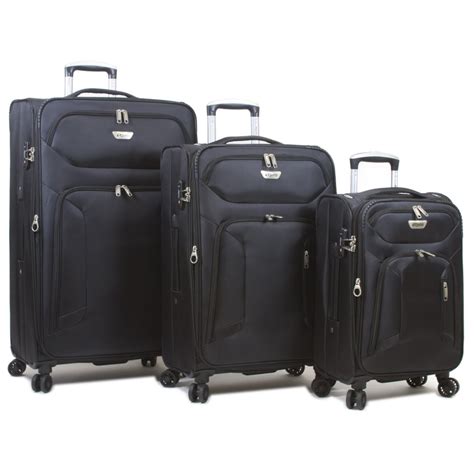 Dejuno - Dejuno Cirrus Lightweight Nylon 3-Piece Spinner Luggage Set ...