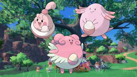 Pokémon Scarlet and Violet: Evolve Happiny and Chansey into Blissey