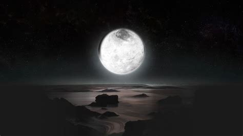 NASA artist's impression of Charon from the surface of Pluto. | Imgur ...