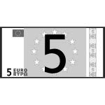 Five hundred Euro note vector graphics | Free SVG