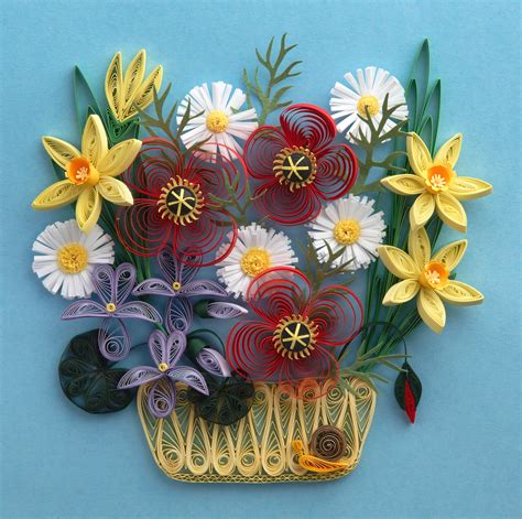 File:Quilled flowers sample quilling picture.jpg - Wikimedia Commons