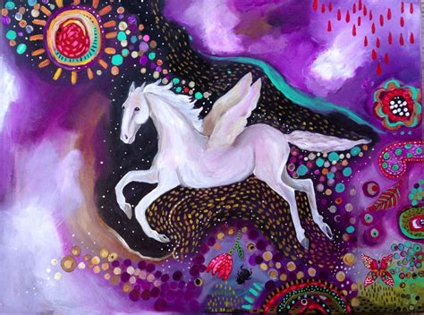 Pegasus Acrylic Painting on Canvas | Etsy | Intuitive painting, Painting, Acrylic painting canvas