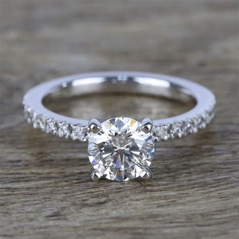 1 Carat Near-Flawless Round Diamond Engagement Ring