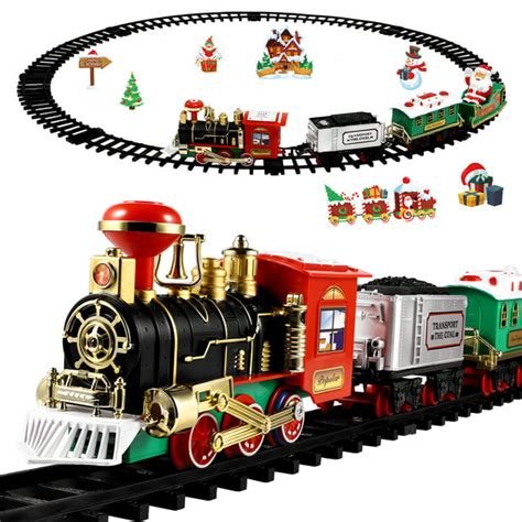 Christmas Train Set for Under the Tree with Lights&Sounds, Holiday ...