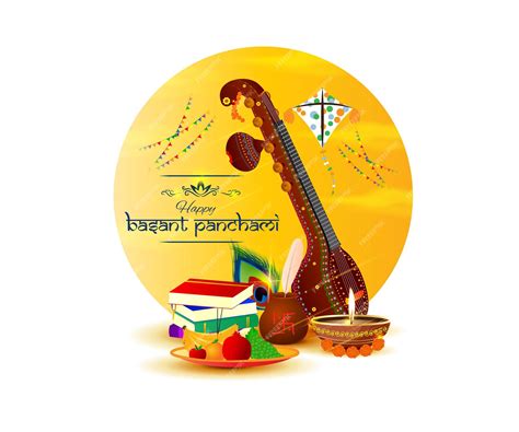 Premium Vector | Vector illustration for happy basant panchami background